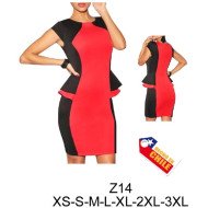 Z14 - Molde de Vestido con corte en cintura, faldones evase en costado