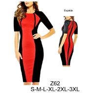 Z62 - Molde de Vestido tipo raglan, corte princesa